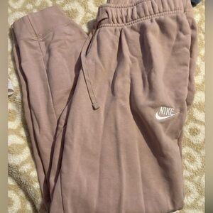Baby pink Nike sweatpants